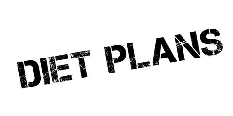Diet Plans rubber stamp Stock Illustration