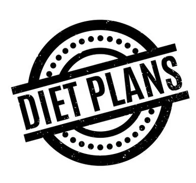 Diet Plans rubber stamp Stock Illustration