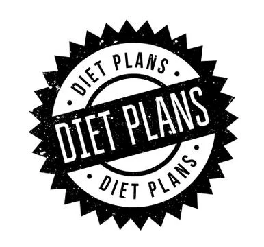 Diet Plans rubber stamp Stock Illustration