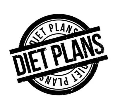 Diet Plans rubber stamp Stock Illustration