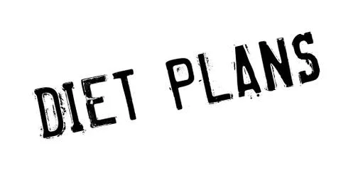 Diet Plans rubber stamp Stock Illustration