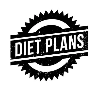 Diet Plans rubber stamp Stock Illustration