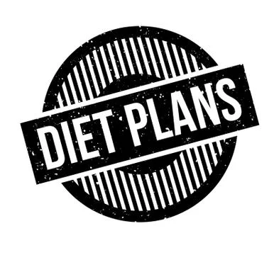 Diet Plans rubber stamp Stock Illustration