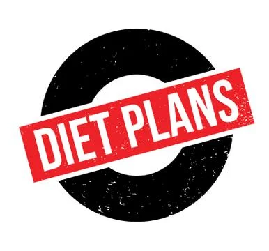 Diet Plans rubber stamp Stock Illustration