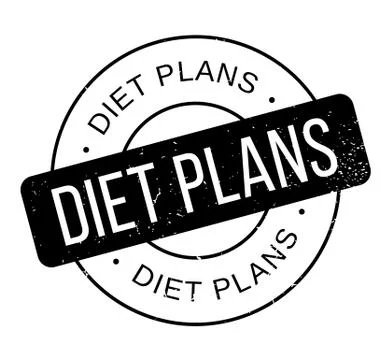 Diet Plans rubber stamp Stock Illustration