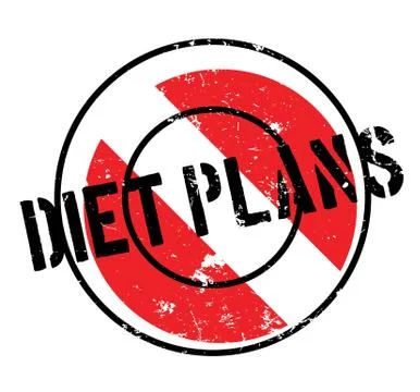 Diet Plans rubber stamp Stock Illustration