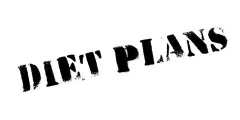 Diet Plans rubber stamp Stock Illustration