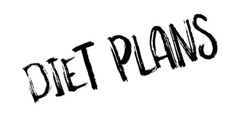 Diet Plans rubber stamp Stock Illustration