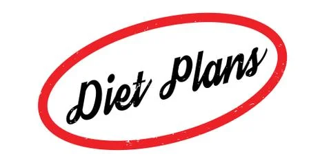Diet Plans rubber stamp Stock Illustration