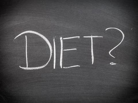 Diet question or choice Stock Photos