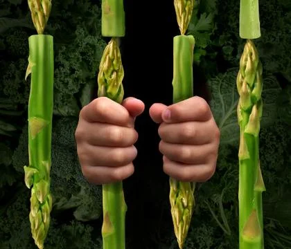 Diet restriction 库存插图