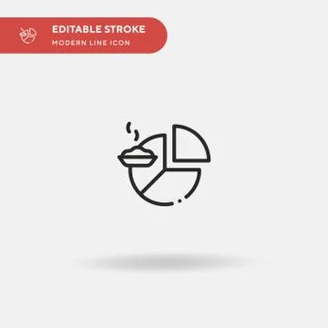 Diet Simple vector icon. Illustration symbol design template for web mobile U 스톡 일러스트