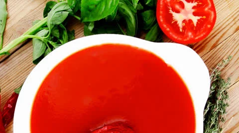 Diet tomato soup Vídeos de archivo 23028002