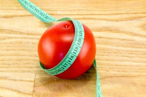 Diet using red tomatoes concept Stock Photos