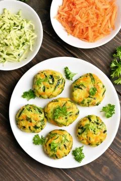 Diet vegetable cutlet Stock Photos