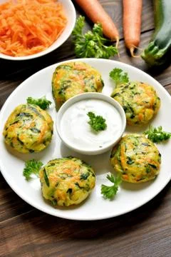 Diet vegetable cutlet Stock Photos