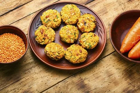 Diet vegetable cutlet Stock Photos