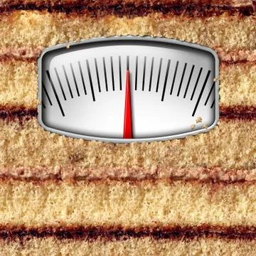 Diet Weight Scale Иллюстрация