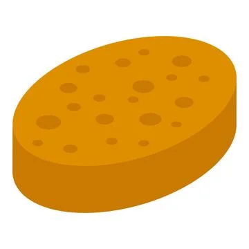 Dietary bread icon isometric vector. Crouton food snack Stock Illustration