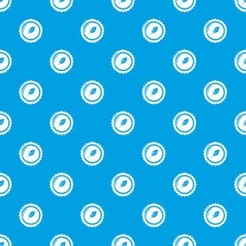 Dietary drink cap pattern vector seamless blue Illustrazione stock