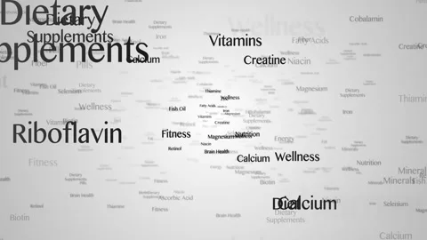 DIETARY SUPPLEMENTS Keywords Animation, Background, Loop Stockbeeldmateriaal 240142815