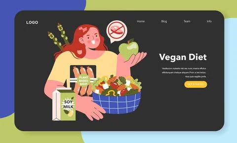 Dietary Trends. Flat Vector Illustration Stock Illustration