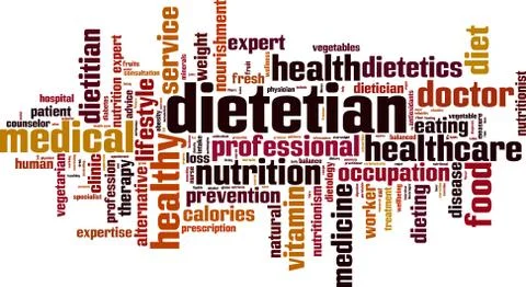 Dietetian word cloud Stock Illustration