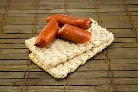 Dietetic bread on a vintage background Stock Photos