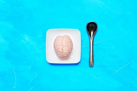 Dieting affecting brain functioning concept Stock Photos