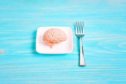 Dieting and brain functioning concept 写真素材