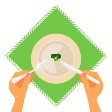 Dieting and nutrition plan Stock Illustration