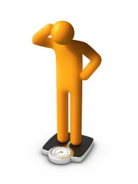 Dieting - failure Stock Illustration