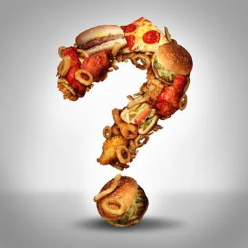 Dieting questions Stock Illustration