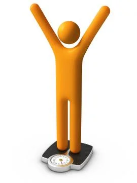 Dieting - success Stock Illustration
