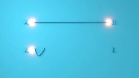 Difference between life expectations and reality. Path way and journey to Stock Footage 278381577