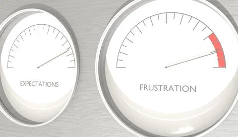 Difference between life expectations and reality. Simple life expectations and 스톡 일러스트