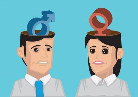 Difference between Man and Woman Stock-Illustration