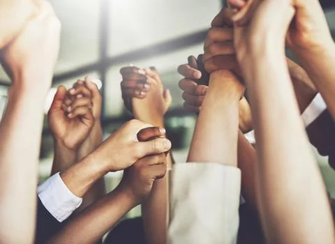 The difference between success and failure is a great team. Cropped shot of a Stock Photos