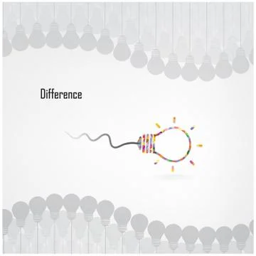 Difference concept Stock Illustration