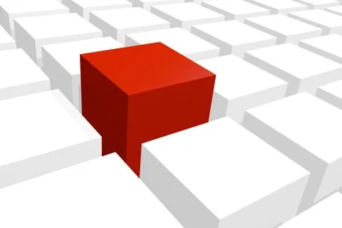 Difference concept image Stock Illustration