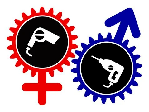 Difference in Genes Stockillustratie