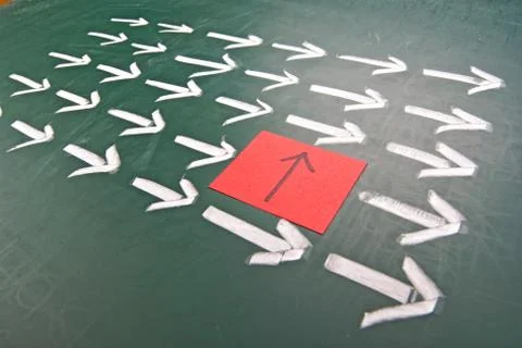 Difference in the group Stockfoto's