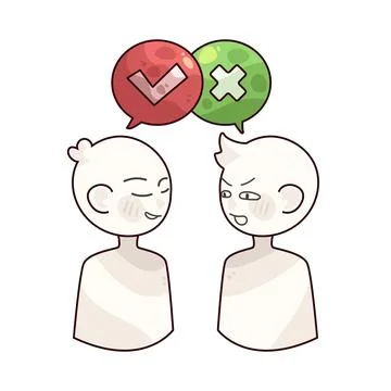 Difference illustration Stock Illustration