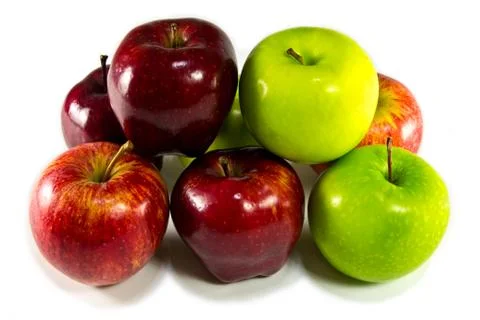 Difference kind apple isolated Foto stock
