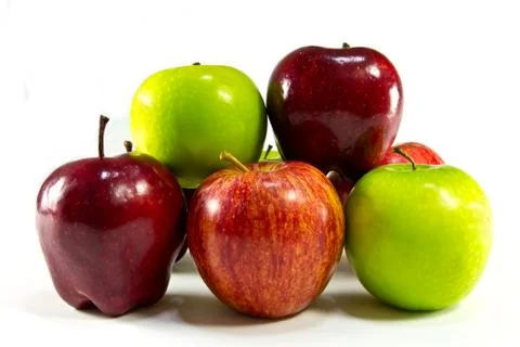 Difference kind apple isolated Foto stock