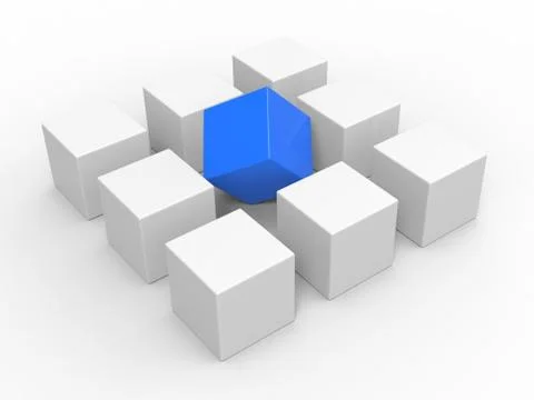Difference meaning out of place or outsider Stock Illustration