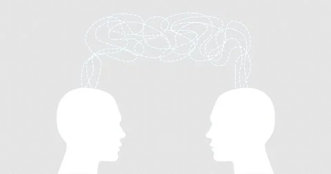 Difference of opinion (white+ alpha) Stock Footage 147441728