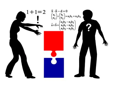 Difference in Problem Solving Illustrazione stock
