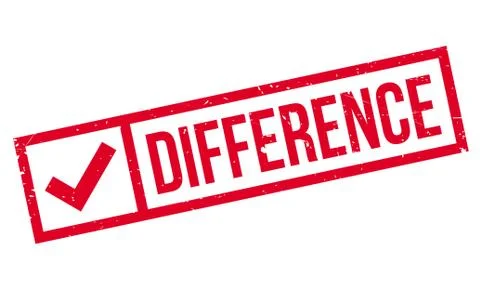 Difference rubber stamp Stock Illustration