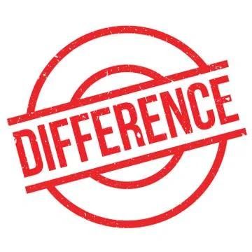 Difference rubber stamp Stock Illustration